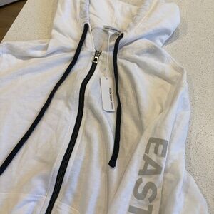 NEW James Perse French Terry Zip Up Hoodie Costa Palmas
